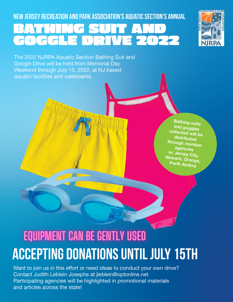 New Jersey Recreation, Park Association Announces Annual Bathing Suit Drive